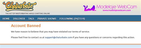 banned from chaturbate|Chaturbate has quietly banned every model from a prominent